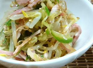 簡単副菜☆もやし胡瓜ハムのサラダ?和え物-レシピのメイン写真