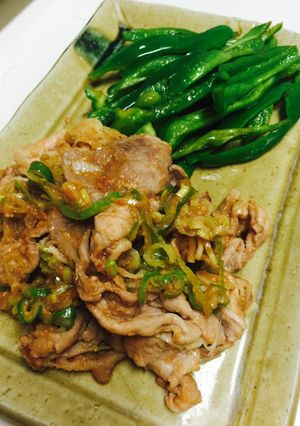 豚肉のネギ味噌焼き ピーマン添え-レシピのメイン写真