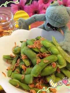 ♧枝豆+あみえびで茹でたら美味❤️-レシピのメイン写真