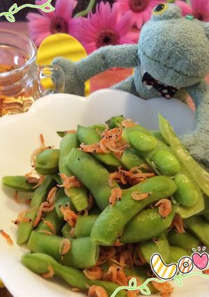 ♧枝豆+あみえびで茹でたら美味❤️-レシピのメイン写真