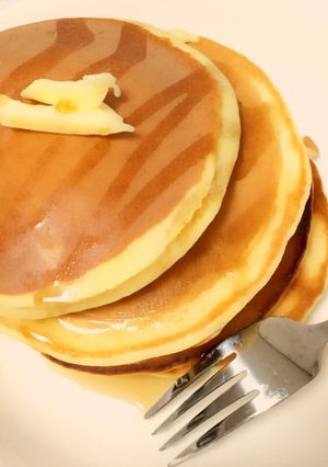 牛乳不要！ふわふわホットケーキ-レシピのメイン写真