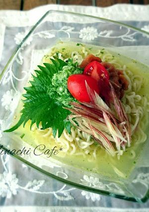 おろし胡瓜とたたき梅の冷やし塩らーめん-レシピのメイン写真