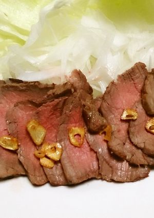 簡単！フライパンで和風ローストビーフ-レシピのメイン写真