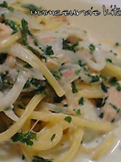 ツナとパセリのクリームパスタ-レシピのメイン写真