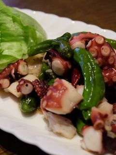 たことしし唐のにんにく炒め-レシピのメイン写真