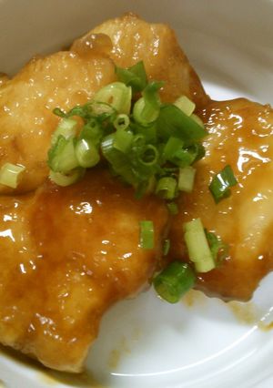 簡単！鶏むね肉の 胡麻油 めんつゆ焼き！-レシピのメイン写真