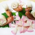 カタツムリのロールサンド♪あじさい添え