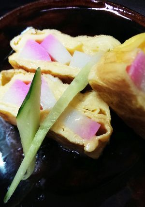 ピンクかまぼこの卵焼き-レシピのメイン写真