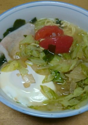 ぴり辛トマト野菜ラーメン-レシピのメイン写真