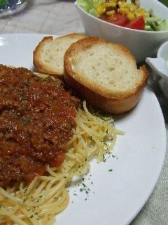 たっぷりたっぷりミートソースパスタ♪-レシピのメイン写真