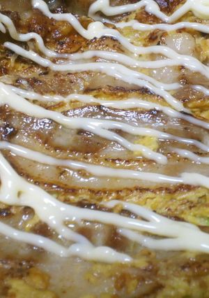 【低糖質】粉無し簡単お好み焼き♪-レシピのメイン写真
