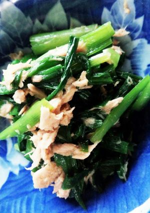 ニラとシーチキンの和え物-レシピのメイン写真