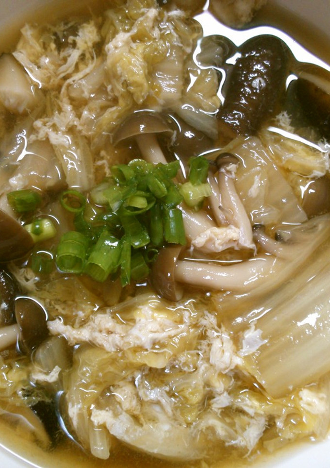 簡単！煮物♪ 白菜 きのこ 卵の和風煮-レシピのメイン写真