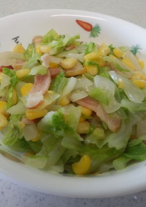給食メニュー②コーンソテー-レシピのメイン写真