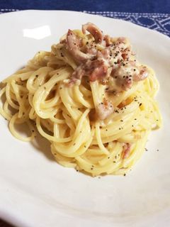 生クリームなくても美味しいカルボナーラ-レシピのメイン写真