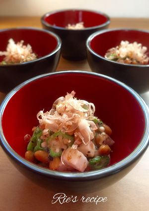 オクラ納豆&長芋のゆかり和え♡丼にも♡-レシピのメイン写真