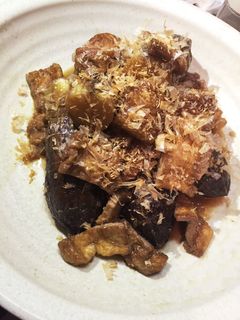 丸ごと!油揚げと茄子の煮物-レシピのメイン写真