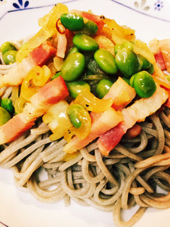 俺の蕎麦ペペロンチーノ-レシピのメイン写真