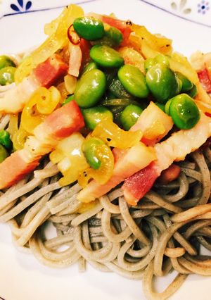 俺の蕎麦ペペロンチーノ-レシピのメイン写真