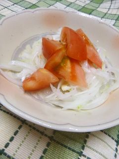 新玉ねぎとトマトのサラダ-レシピのメイン写真