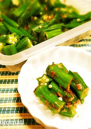 オクラのおかか和え☆お弁当おかず-レシピのメイン写真