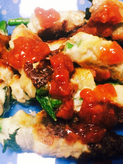 あっさり✧梅肉ソース豚肉の肉巻き~♡-レシピのメイン写真