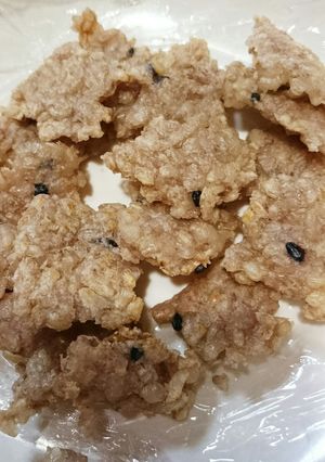 ﾚﾝｼﾞで簡単煎餅☆ヘルシーおやつ-レシピのメイン写真
