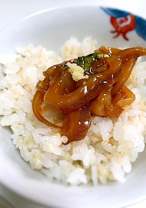活イカの沖漬け（釣りながら料理）-レシピのメイン写真