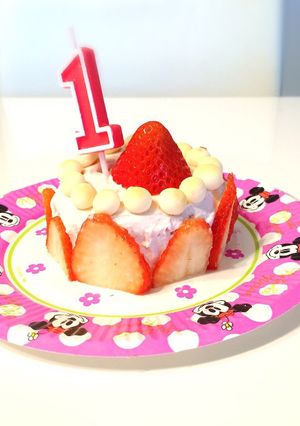 1歳 誕生日ケーキ-レシピのメイン写真