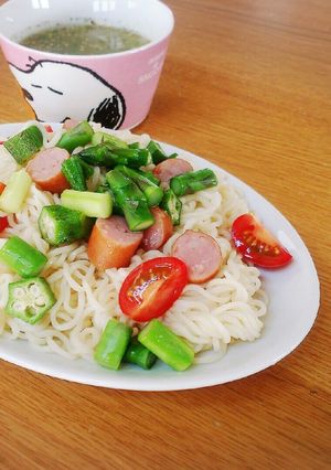 コロコロ野菜の冷やしつけ麺-レシピのメイン写真