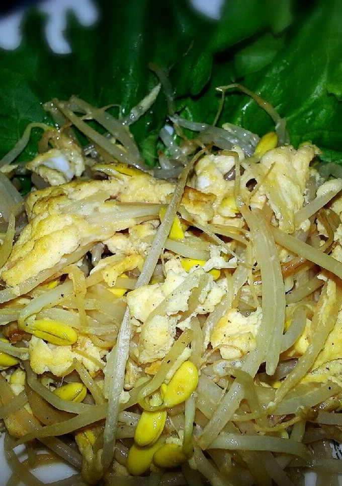 大豆もやしと玉子の炒めもの-レシピのメイン写真