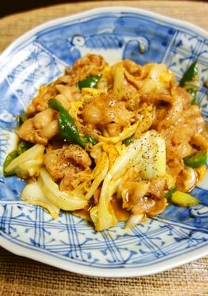 豚肉とキャベツのピリ辛にんにく味噌炒め-レシピのメイン写真