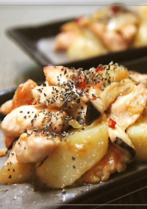 鶏胸肉とじゃがいものにんにく炒め-レシピのメイン写真
