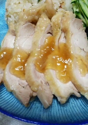 コラーゲンぷるぷる！簡単 味付け茹で鶏-レシピのメイン写真