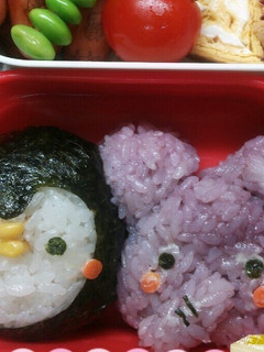 ペンギンさんとぞうさん キャラ弁-レシピのメイン写真