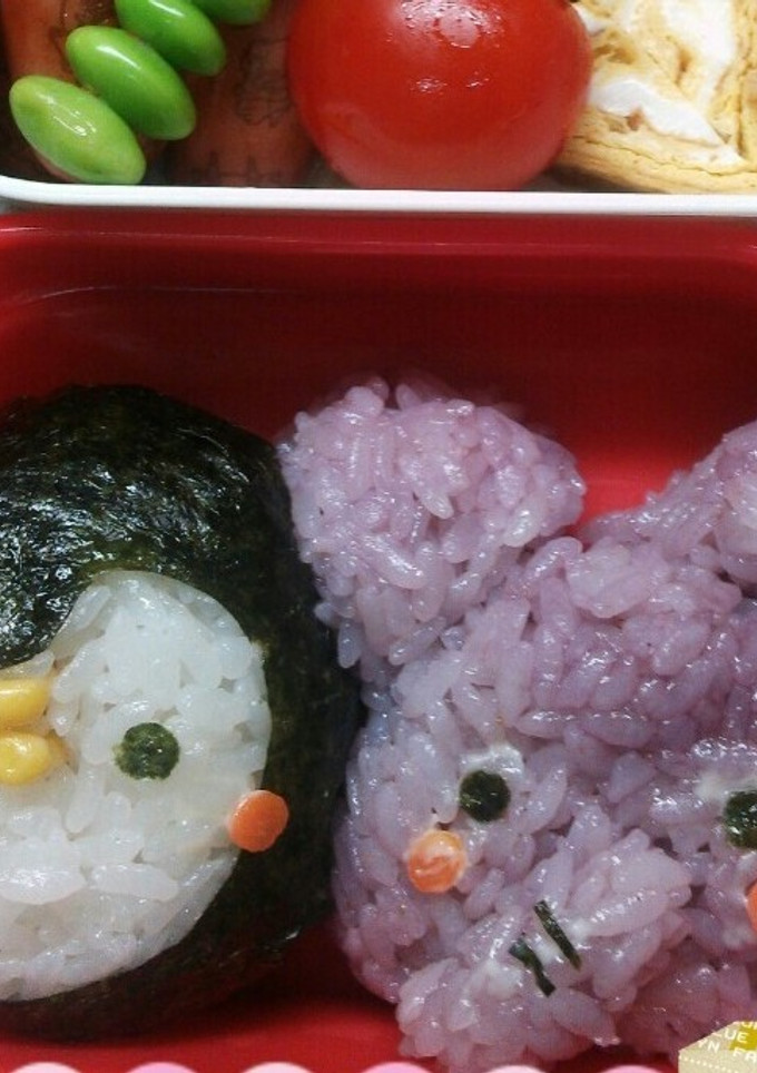 ペンギンさんとぞうさん キャラ弁-レシピのメイン写真