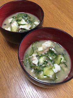 鯖缶で簡単冷や汁-レシピのメイン写真