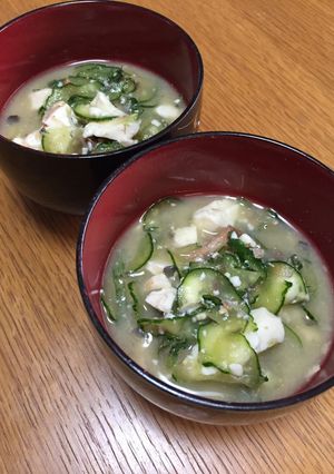 鯖缶で簡単冷や汁-レシピのメイン写真