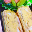 お弁当に♡ハムとチーズの卵焼き