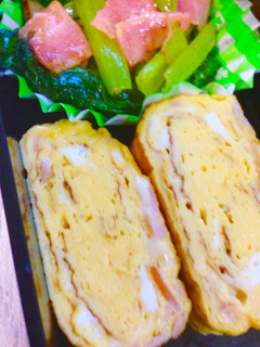 お弁当に♡ハムとチーズの卵焼き-レシピのメイン写真