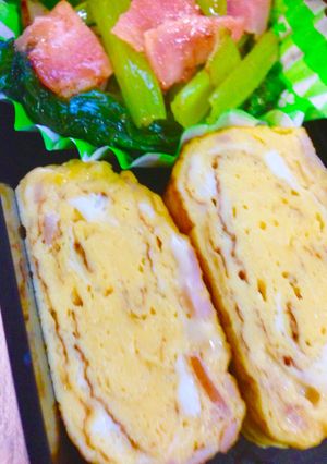 お弁当に♡ハムとチーズの卵焼き-レシピのメイン写真