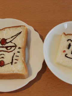 カルピスソフトでお絵描きパン-レシピのメイン写真