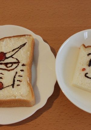 カルピスソフトでお絵描きパン-レシピのメイン写真
