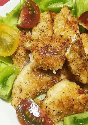 ＊鶏ササミのカリカリハーブ焼き＊-レシピのメイン写真