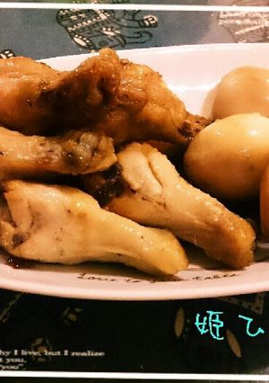 残り物のタレで♪ゆで卵と手羽元煮込み-レシピのメイン写真
