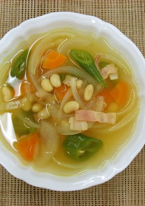 【舞鶴版】万願寺入り大豆たっぷりスープ-レシピのメイン写真