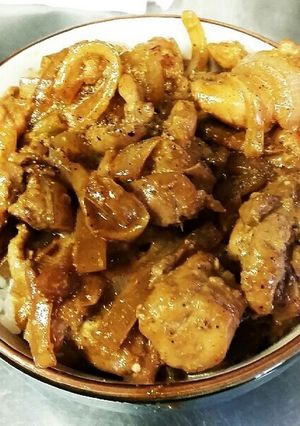 鶏モモしょうが焼きマヨ丼-レシピのメイン写真