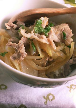 さっぱりピリリと豚丼!!-レシピのメイン写真