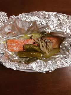 鮭のホイル焼き(塩麹風味)-レシピのメイン写真