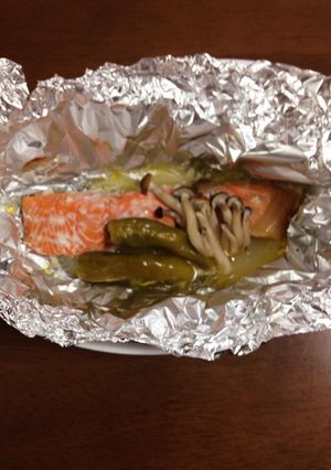 鮭のホイル焼き(塩麹風味)-レシピのメイン写真